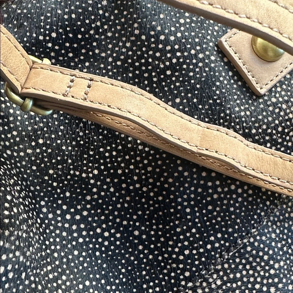 Miss Albright Hair-On Hide Leather Satchel Crossbody/Shoulder Bag-adjustable